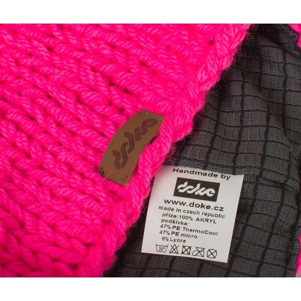 Czapka pleciona DOKE Pink Beanie-image-2