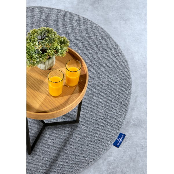 Szary wełniany okrągły dywan tkany ręcznie ø 160 cm Francois – Villeroy&Boch-image-2