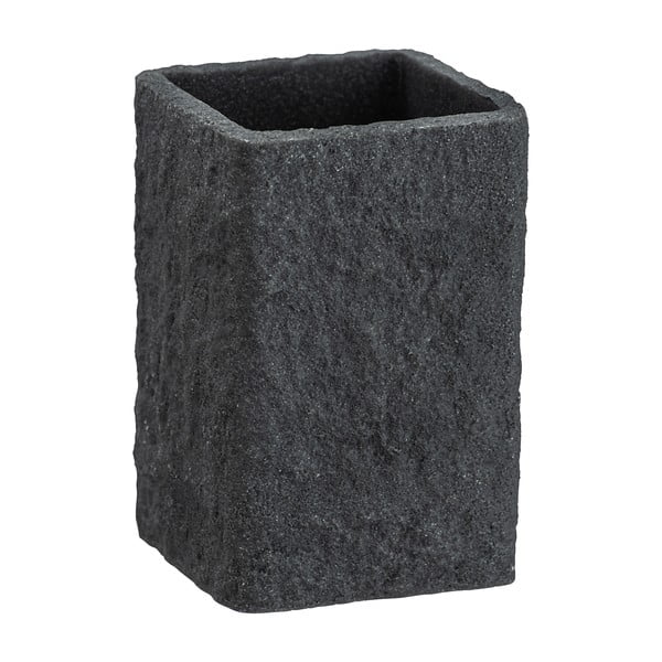 Ciemnoszary kubek na szczoteczki Wenko Villata-image-3