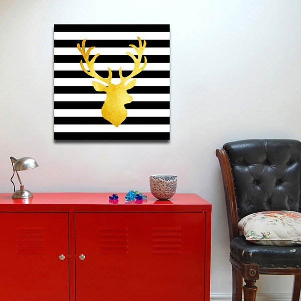 Obraz Canvas Framework Deer, 50x50 cm-image-1