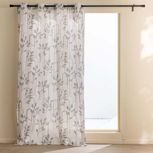 Szara zasłona 140x240 cm Roseris – douceur d'intérieur