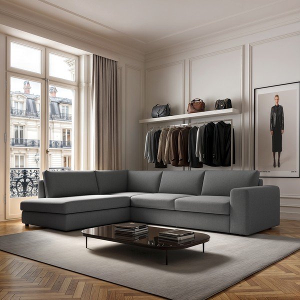 Szary narożnik (lewostronny/w kształcie litery L) Baga – Rodier-image-1