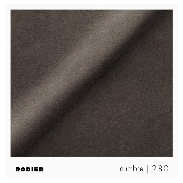 Szarobrązowy aksamitny rozkładany narożnik ze schowkiem (lewostronny/w kształcie litery L) Rene – Rodier-image-4