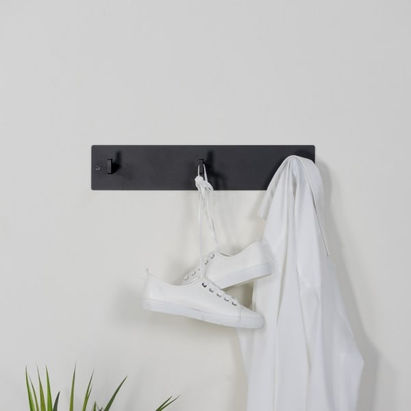 Czarny metalowy wieszak ścienny 50 cm Leatherman – Spinder Design-image-1