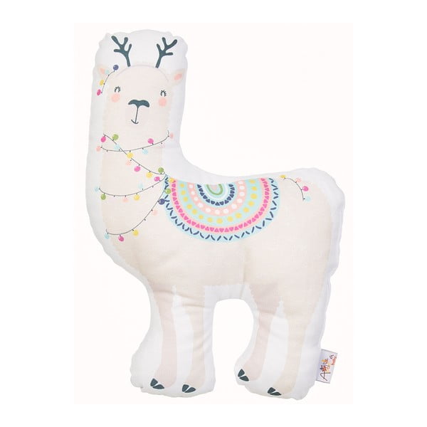 Poduszka dziecięca z domieszką bawełny Mike & Co. NEW YORK Pillow Toy Llama, 26x37 cm