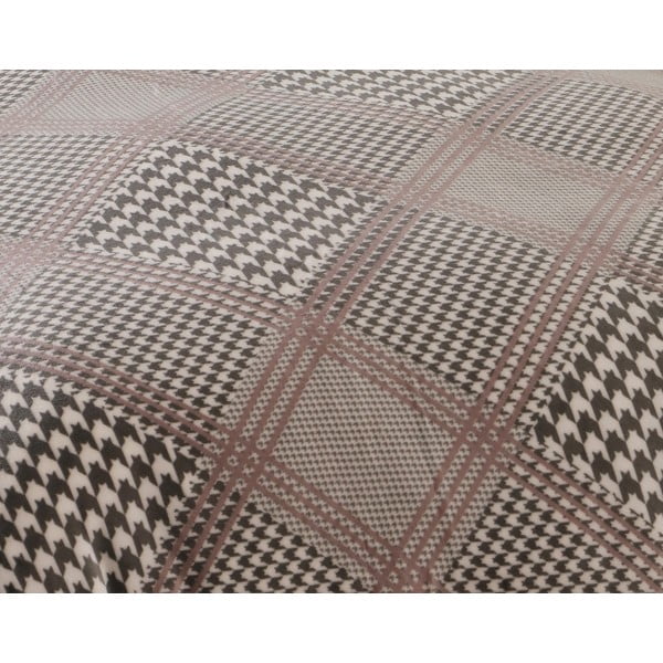 Szara pościel jednoosobowa z mikropluszu 140x200 cm – My House-image-1