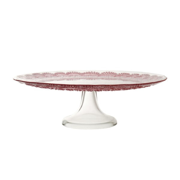 Różowa  patera Côté Table Tulle, 33 cm
