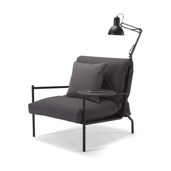 Ciemnoszary fotel Innovation Noir Chair