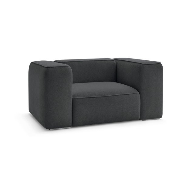 Ciemnoszary fotel Zephyr – Bobochic Paris