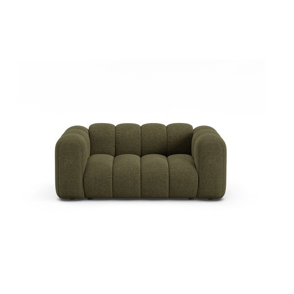 Zielona sofa z tkaniny szenilowej 170 cm Lupine – Micadoni 