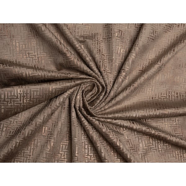 Brązowa zasłona 140x260 cm Terra – Mendola Fabrics