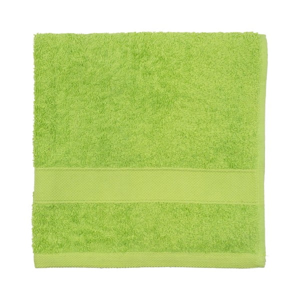 Limonkowy ręcznik frotte Walra Frottier, 50x100 cm