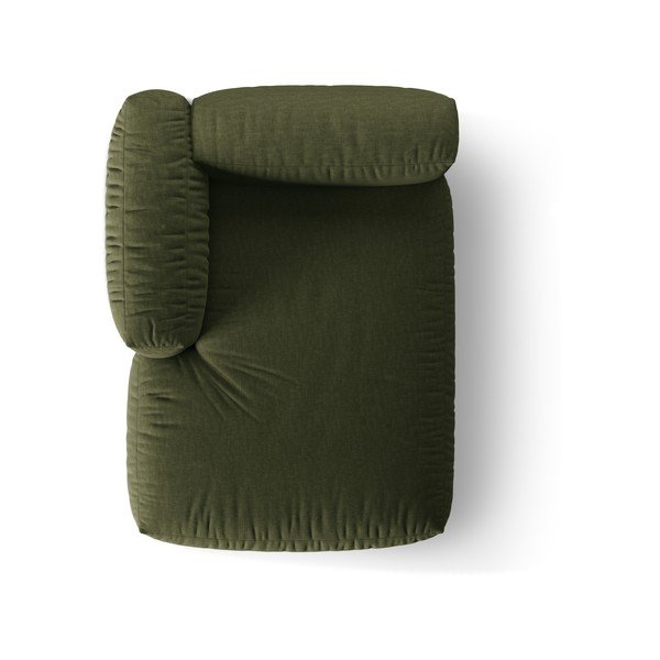 Zielony moduł sofy (lewostronny) Martina – Micadoni Home-image-3