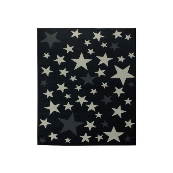 Czarny dywan Hanse Home Stars, 140x200 cm