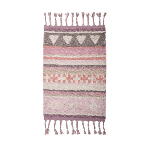 Różowy dziecięcy bawełniany dywan Bloomingville Sweet. 60x90 cm