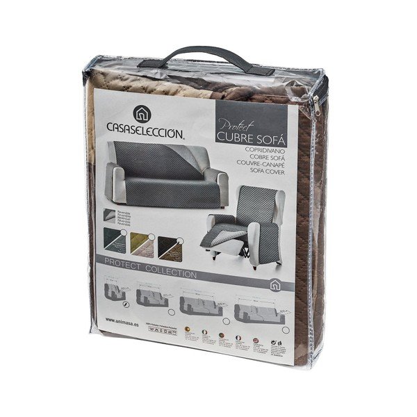Brązowy ochronny pokrowiec na fotel 55 cm Protect – Casa Selección-image-3