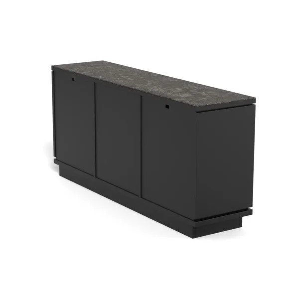 Czarna komoda z płyty MDF 160x75x40 cm Tribeca – Actona-image-2