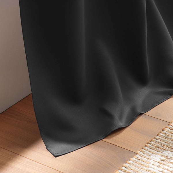 Czarna zasłona zaciemniająca 135x240 cm Occult – douceur d'intérieur-image-3