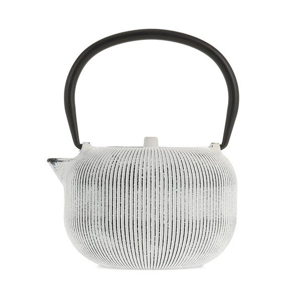 Czarno-biały żeliwny dzbanek do herbaty 700 ml Sencha – S|P Collection