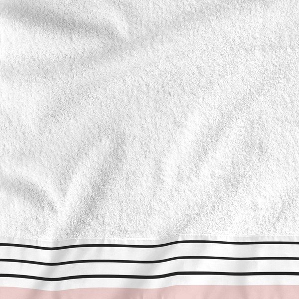 Zestaw 2 bawełnianych ręczników Blanc Blush-image-1