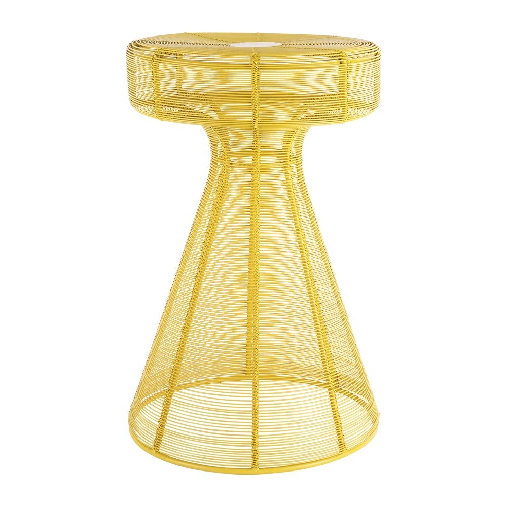 Metalowy okrągły stolik ø 30,5 cm Cuerda Corcho – Leitmotiv