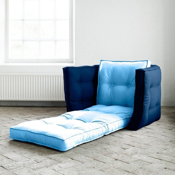Fotel rozkładany Karup Dice Celeste/Royal-image-1