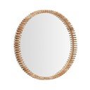 Lustro ścienne z drewnianą ramą ø 80 cm Polke – Kave Home