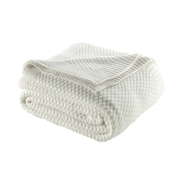 Jasnokremowa narzuta na łóżko z domieszką bawełny Homemania Decor Silvi, 220x240 cm-image-1