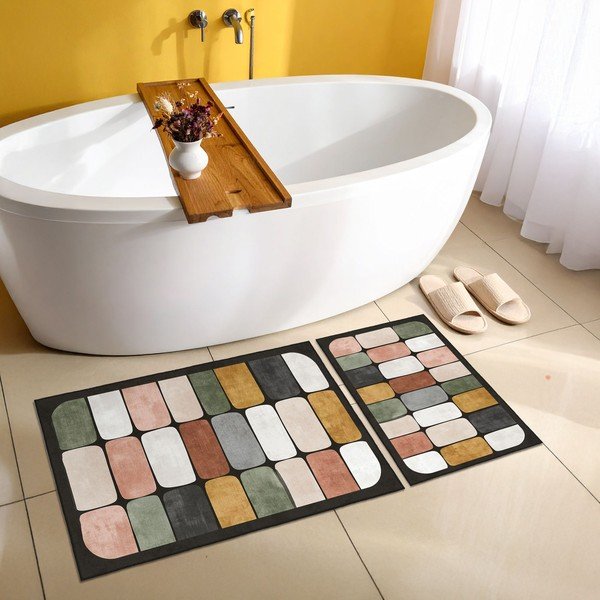 Dywaniki łazienkowe zestaw 2 szt. 60x100 cm – Foutastic-image-1