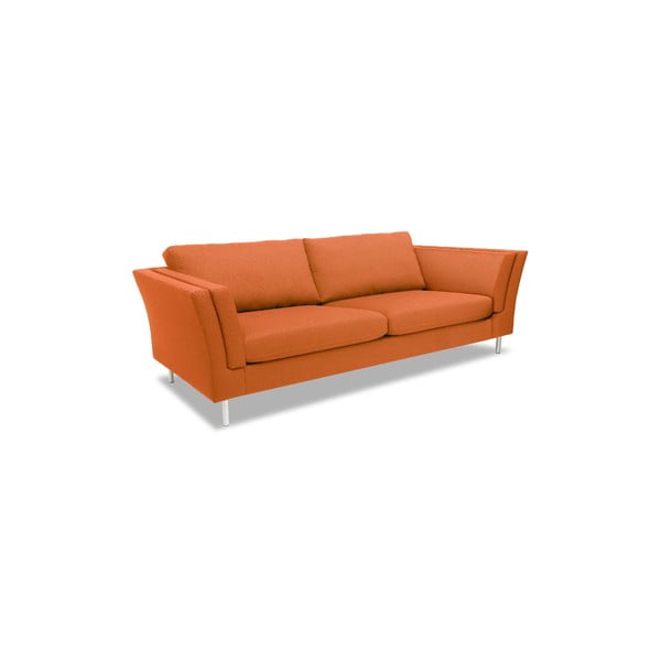 Pomarańczowa sofa trzyosobowa VIVONITA Connor