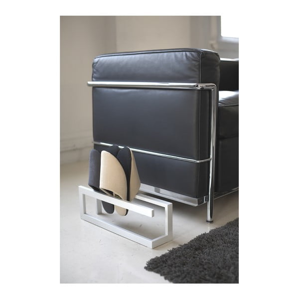 Biały metalowy stojak na kapcie Line – YAMAZAKI-image-2