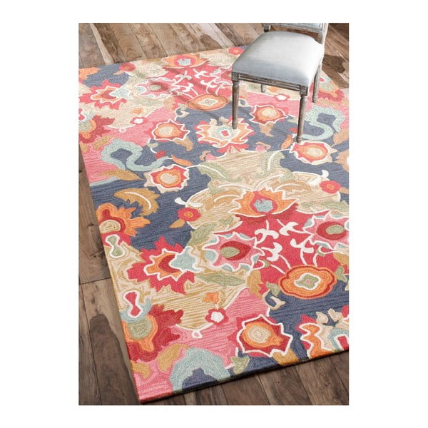 Dywan tuftowany ręcznie nuLOOM Florista Multi, 152x244 cm-image-1