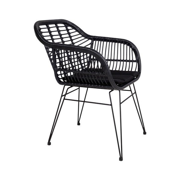 Zestaw 2 foteli ogrodowych ze sztucznego rattanu z poduszką House Nordic Trieste-image-1