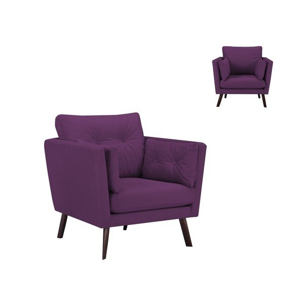 Fioletowy fotel Mazzini Sofas Elena-image-2