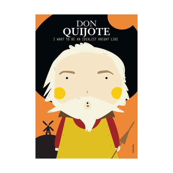 Plakat NiñaSilla Don Quijote, 21x42 cm