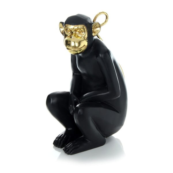 Czarna figurka dekoracyjna w kształcie małpy 360 Living Primate 422