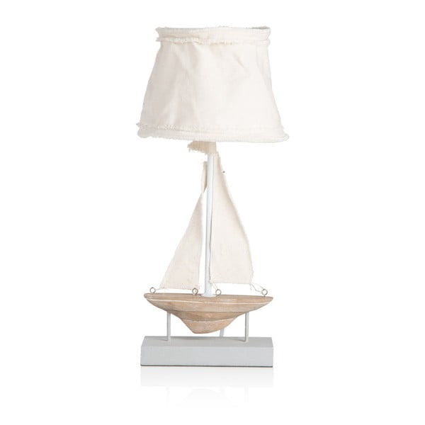 Biała lampa stołowa Novita Sailing