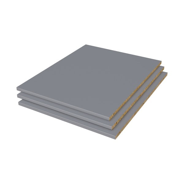 Szare półki do szafy 3 szt. Pure – WOOOD-image-1