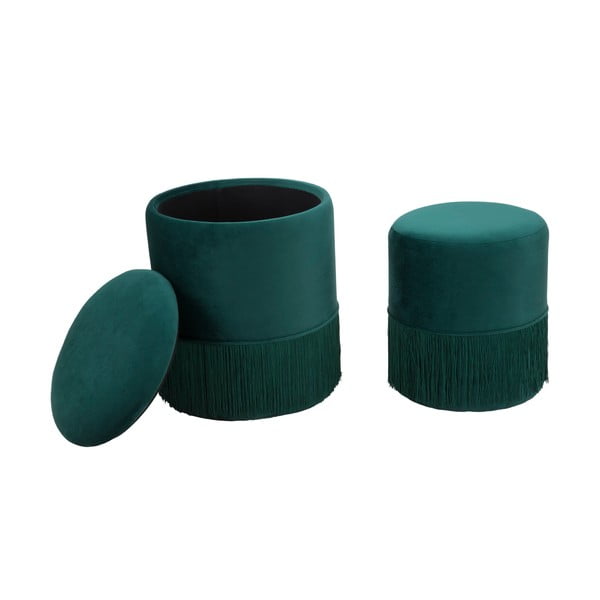 Zestaw 2 zielonych stołków Mauro Ferretti Constanzo-image-2