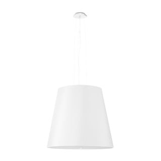 Biała lampa wisząca ze szklanym kloszem ø 50 cm Tresco – Nice Lamps