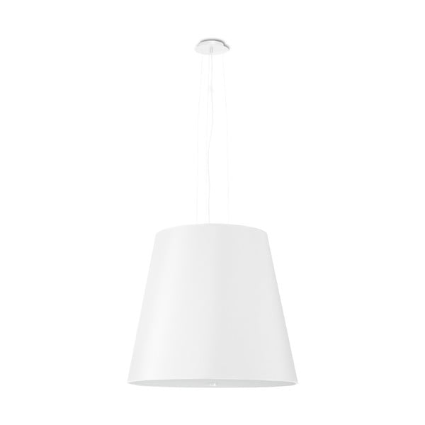 Biała lampa wisząca ze szklanym kloszem ø 50 cm Tresco – Nice Lamps