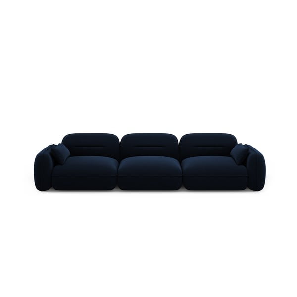 Ciemnoniebieska aksamitna sofa 320 cm Audrey – Interieurs 86