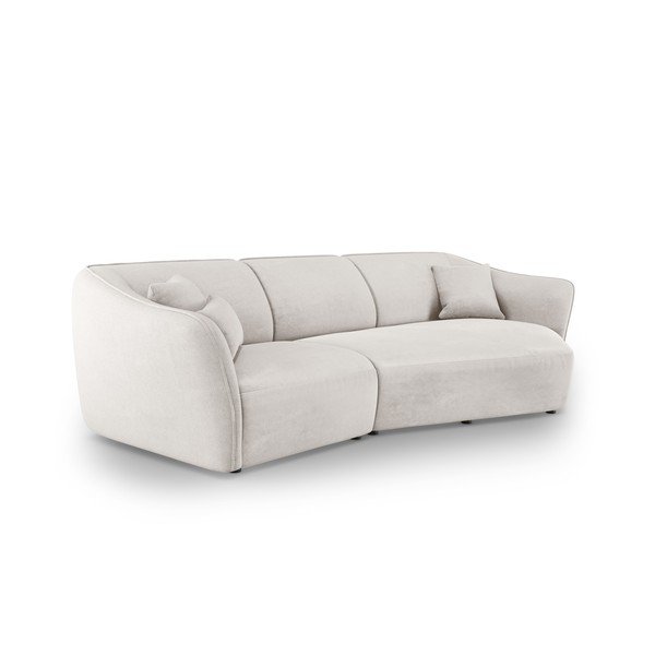 Biały narożnik z materiału bouclé Tokyo – Cosmopolitan Design-image-1