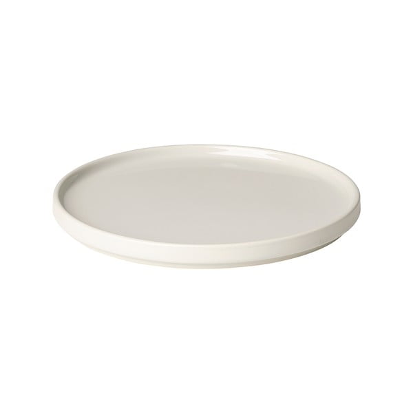 Biały ceramiczny talerz deserowy Blomus Pilar