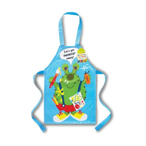 Niebieski bawełniany fartuszek dziecięcy Cooksmart ® Monster-image-1