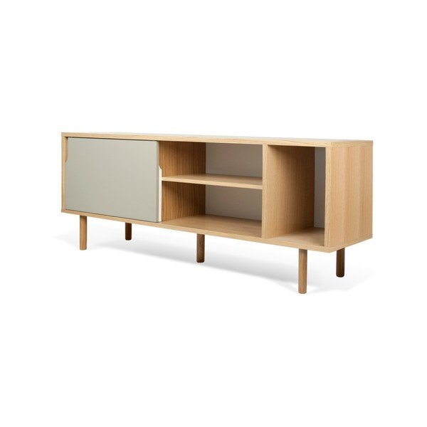 Biało-szara szafka Dann TemaHome Dann Oak-image-4