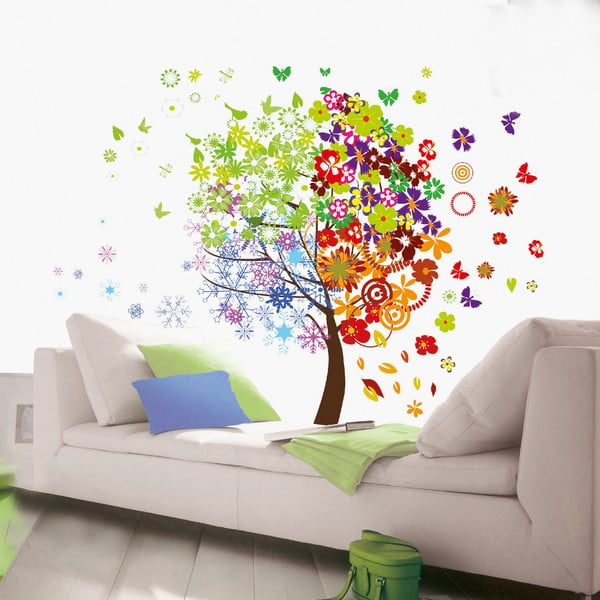 Naklejka dekoracyjna Kolorowe drzewo