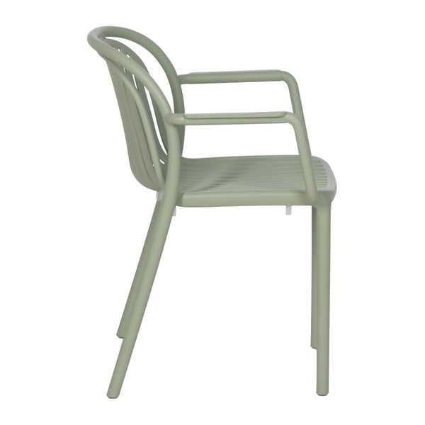 Zielone plastikowe krzesło Alia – Ixia-image-2