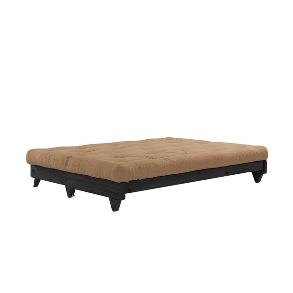 Sofa rozkładana z brązowym pokryciem Karup Design Fresh Black/Mocca-image-3