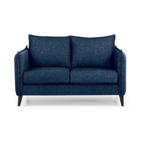 Ciemnoniebieska sofa Scandic Leo, 145 cm